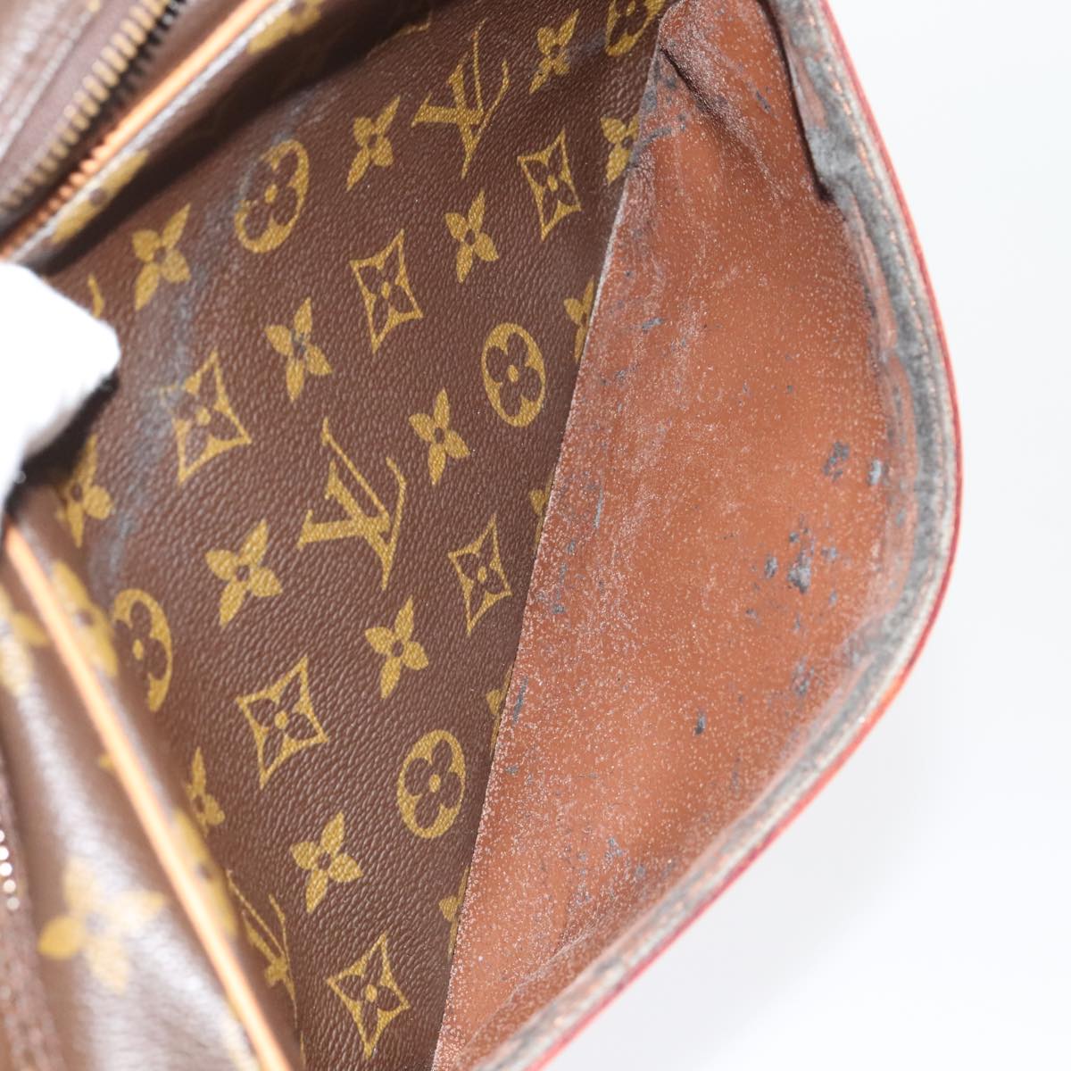 LOUIS VUITTON Monogram Compiegne 28 Clutch Bag M51845 LV Auth ki4942