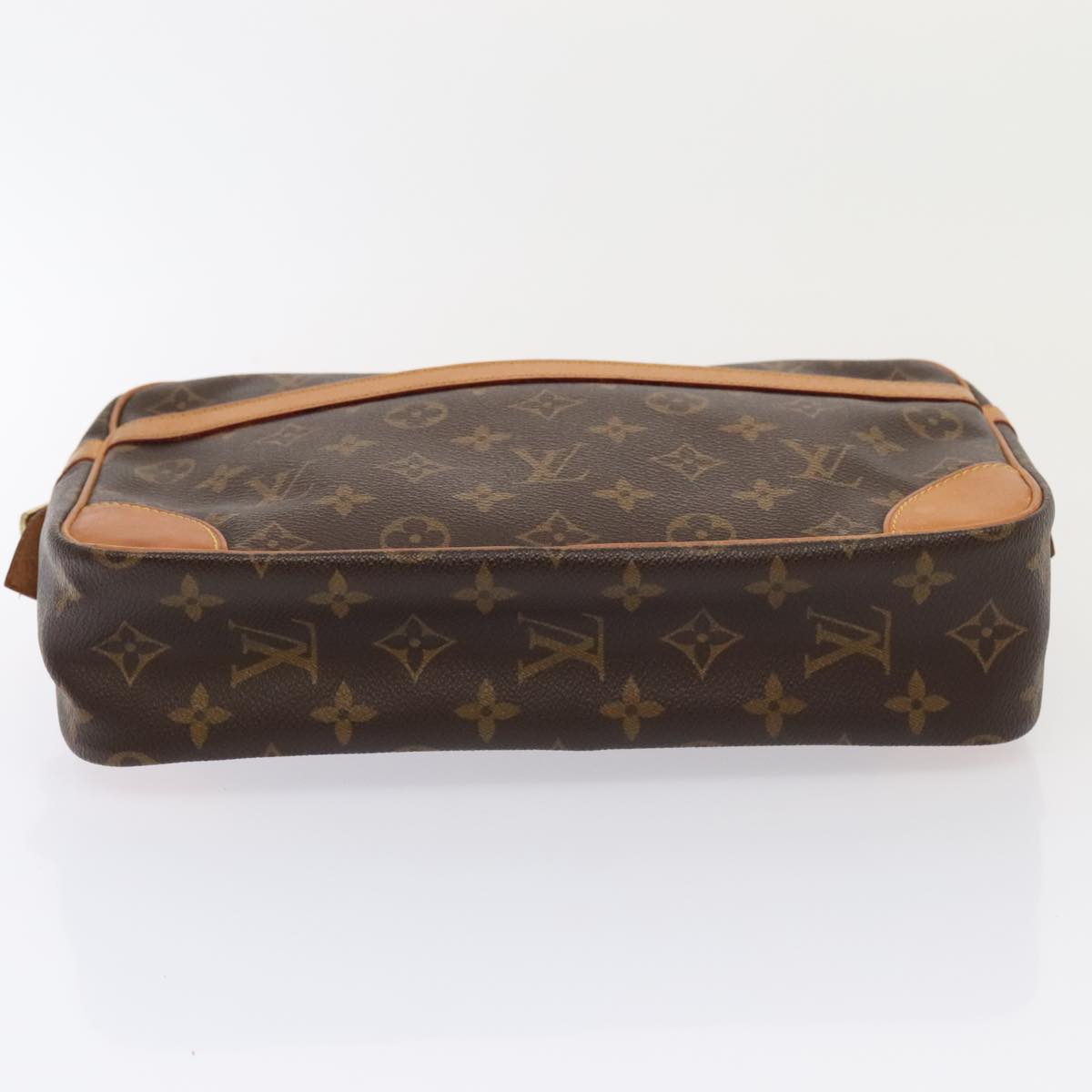 LOUIS VUITTON Monogram Compiegne 28 Clutch Bag M51845 LV Auth ki4942