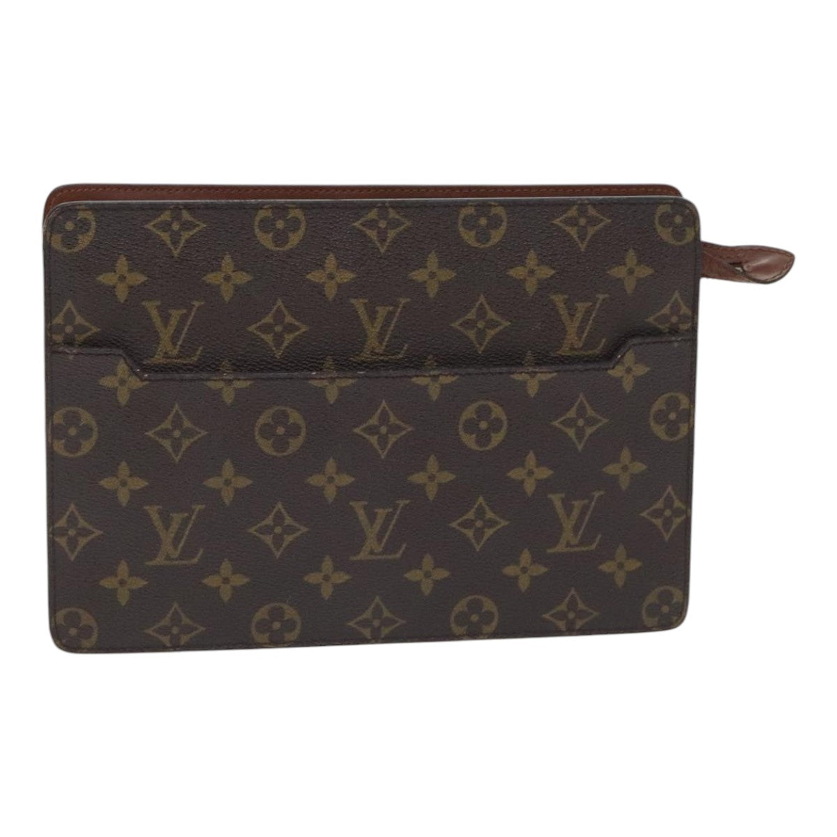 LOUIS VUITTON Monogram Pochette Homme Clutch Bag M51795 LV Auth ki4947