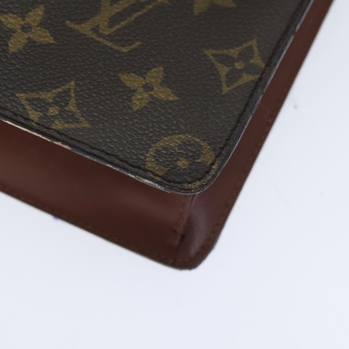 LOUIS VUITTON Monogram Pochette Homme Clutch Bag M51795 LV Auth ki4947