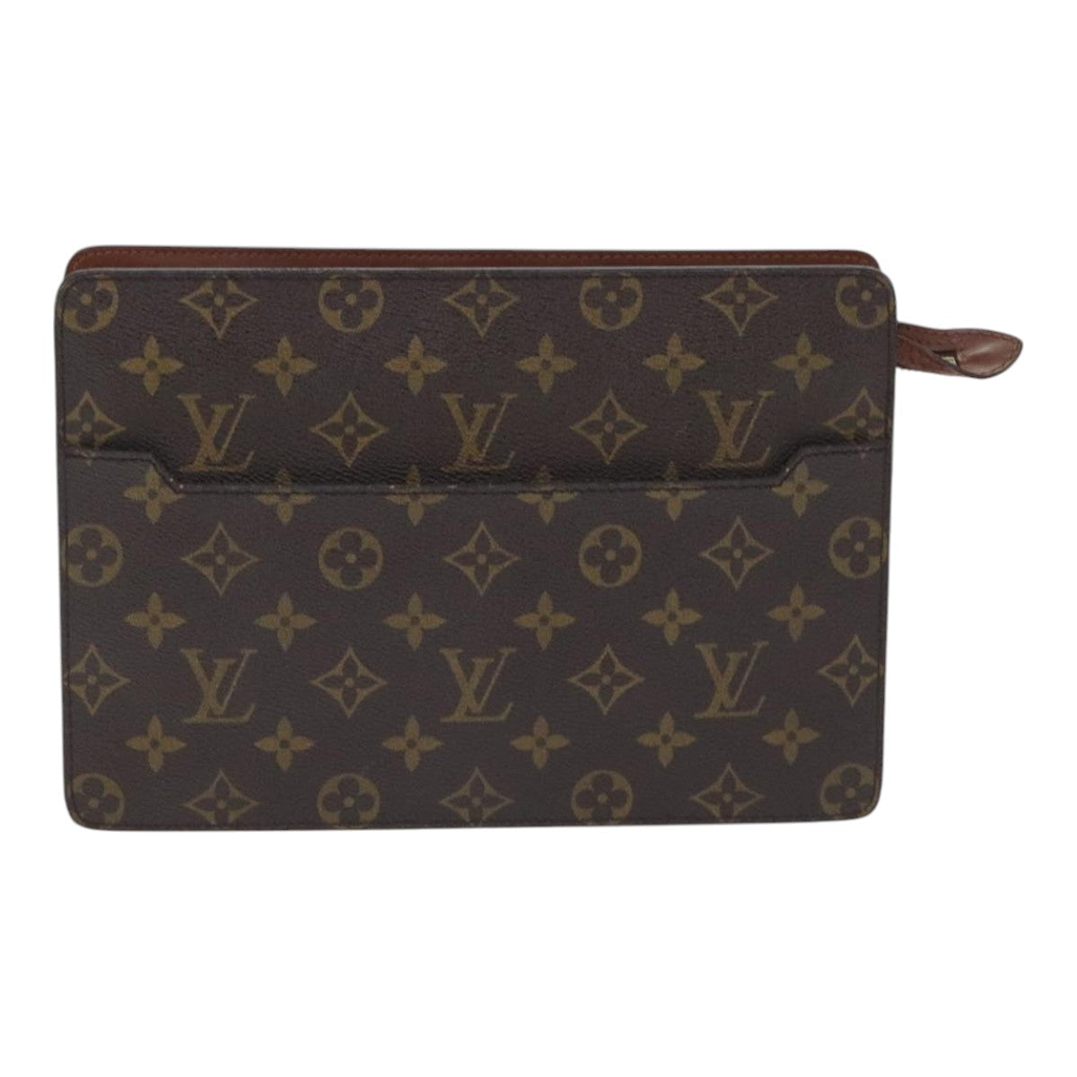 LOUIS VUITTON Monogram Pochette Homme Clutch Bag M51795 LV Auth ki4947