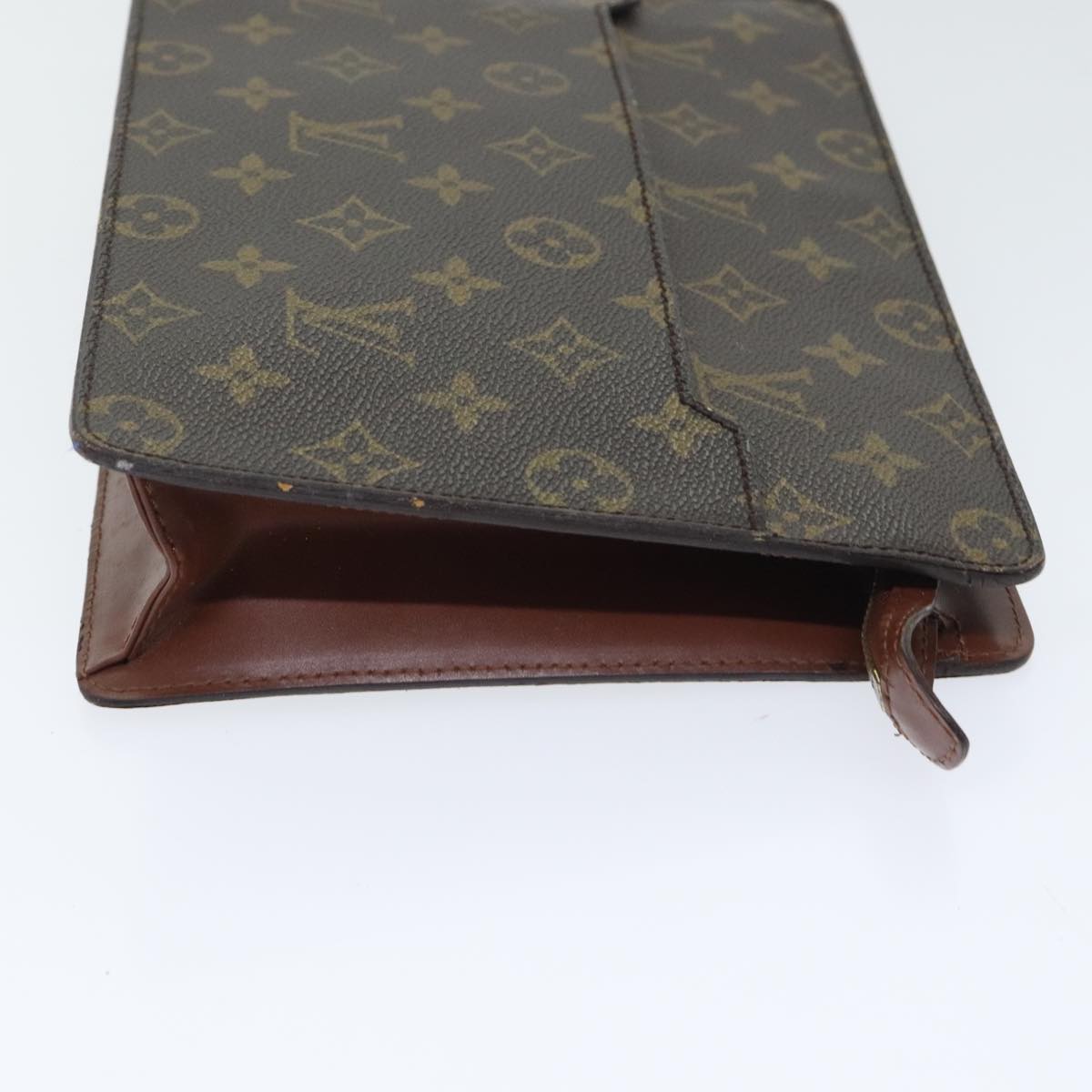 LOUIS VUITTON Monogram Pochette Homme Clutch Bag M51795 LV Auth ki4947