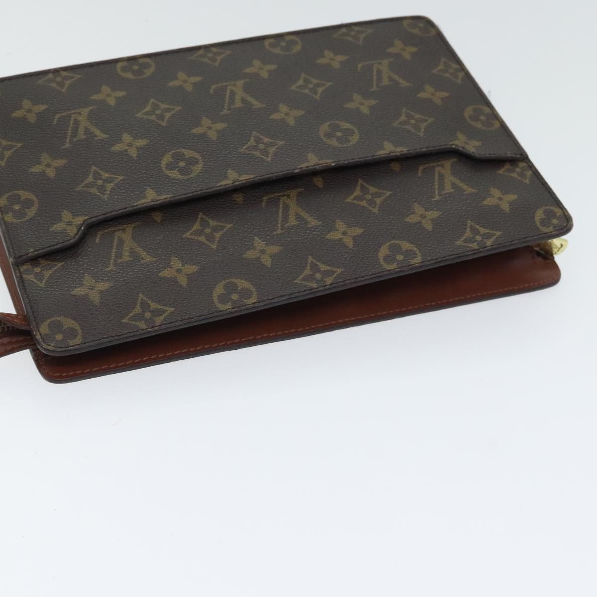 LOUIS VUITTON Monogram Pochette Homme Clutch Bag M51795 LV Auth ki4947