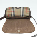 Burberrys Nova Check Shoulder Bag Canvas Beige Gold Auth ki4954-10
