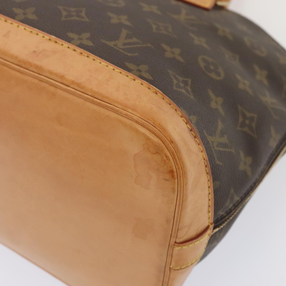 LOUIS VUITTON Monogram Alma Hand Bag M51130 LV Auth ki4959