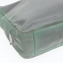PRADA Shoulder Bag Nylon Khaki Silver Auth ki4969-14