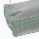 PRADA Shoulder Bag Nylon Khaki Silver Auth ki4969-16