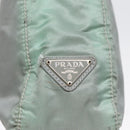 PRADA Shoulder Bag Nylon Khaki Silver Auth ki4969-17
