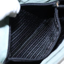 PRADA Shoulder Bag Nylon Khaki Silver Auth ki4969-20