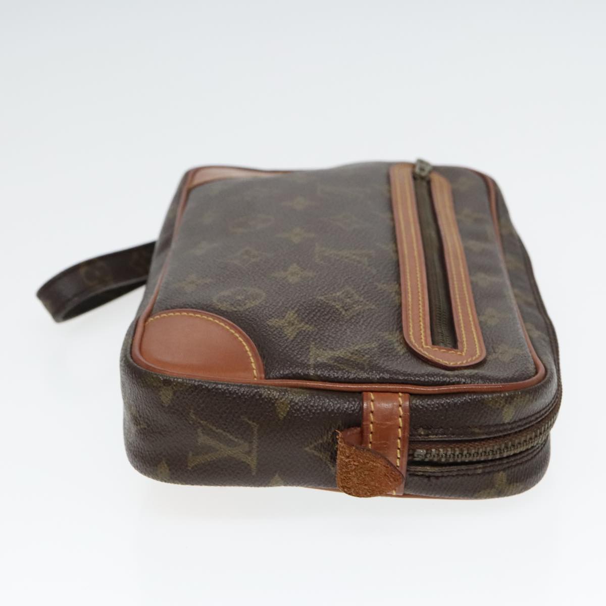 LOUIS VUITTON Monogram Marly Dragonne GM Clutch Bag Vintage M51825 Auth ki5005