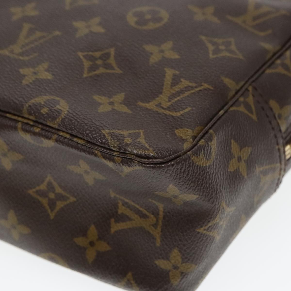 LOUIS VUITTON Monogram Trousse Toilette 28 Clutch Bag M47522 LV Auth ki5006