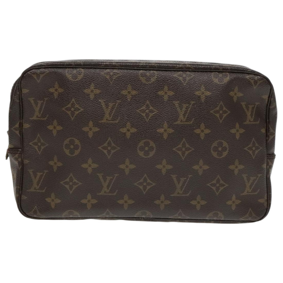 LOUIS VUITTON Monogram Trousse Toilette 28 Clutch Bag M47522 LV Auth ki5007