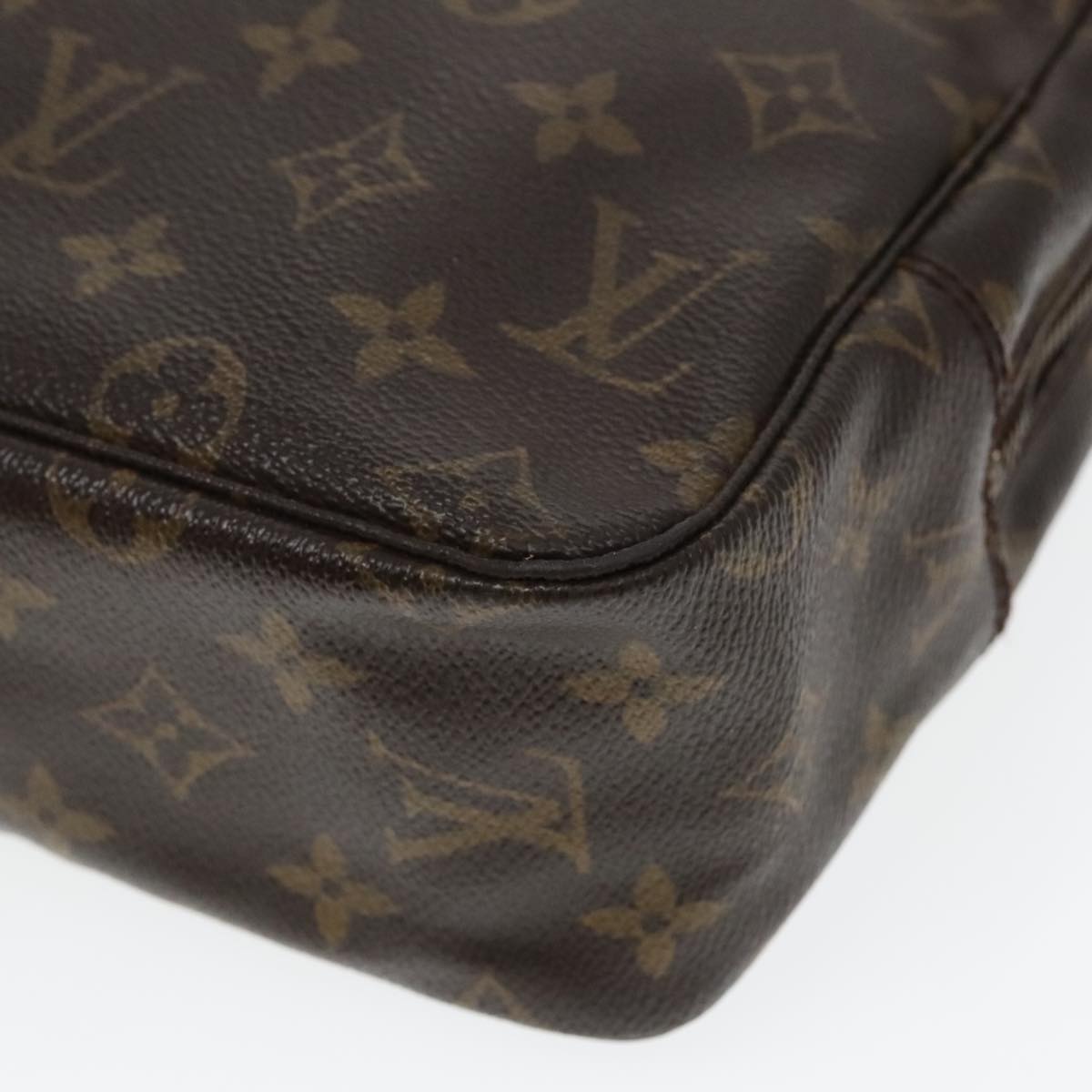 LOUIS VUITTON Monogram Trousse Toilette 28 Clutch Bag M47522 LV Auth ki5007