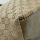 GUCCI GG Canvas Sherry Line Tote Bag Gold Pink Silver 131231 Auth ki5011-13