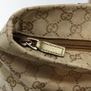GUCCI GG Canvas Sherry Line Tote Bag Gold Pink Silver 131231 Auth ki5011-10
