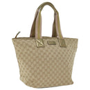 GUCCI GG Canvas Sherry Line Tote Bag Gold Pink Silver 131231 Auth ki5011-1