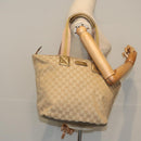 GUCCI GG Canvas Sherry Line Tote Bag Gold Pink Silver 131231 Auth ki5011-22