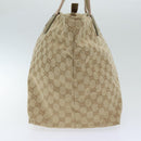 GUCCI GG Canvas Sherry Line Tote Bag Gold Pink Silver 131231 Auth ki5011-3