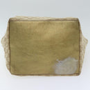 GUCCI GG Canvas Sherry Line Tote Bag Gold Pink Silver 131231 Auth ki5011-9