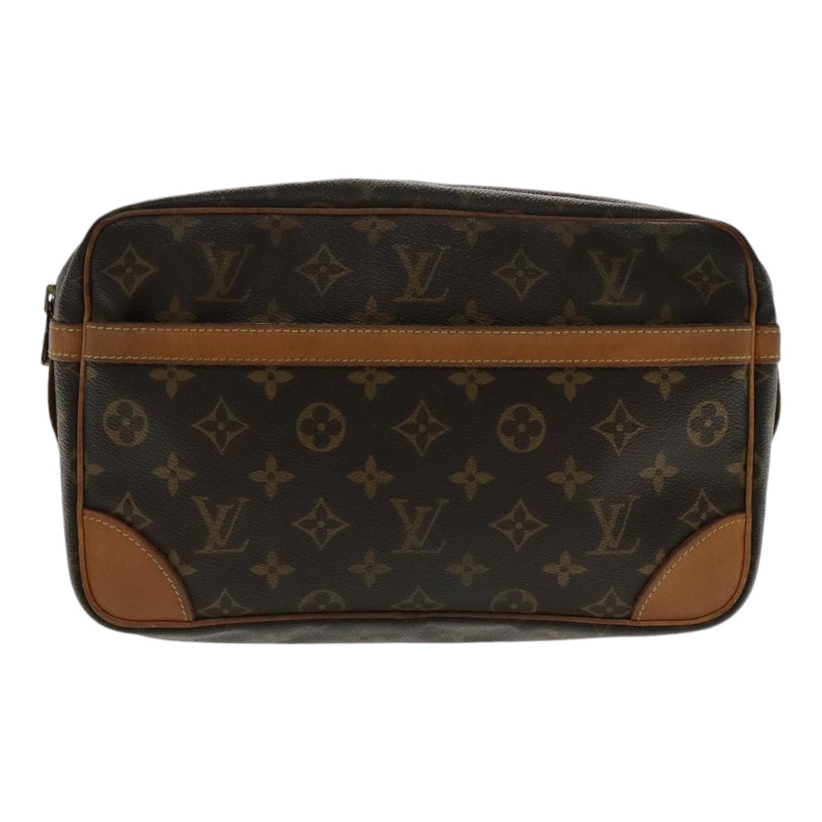 LOUIS VUITTON Monogram Compiegne 28 Clutch Bag M51845 LV Auth ki5021