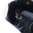 Salvatore Ferragamo Gancini Shoulder Bag Patent 2way Black Gold Auth ki5031-22