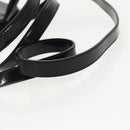 Salvatore Ferragamo Gancini Shoulder Bag Patent 2way Black Gold Auth ki5031-8