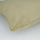 PRADA Shoulder Bag Nylon Beige Silver Auth ki5041-16