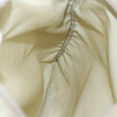 PRADA Shoulder Bag Nylon Beige Silver Auth ki5041-20