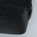 GUCCI GG Canvas Tote Bag Black Silver 107757 Auth ki5048V-15