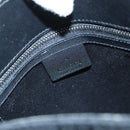 GUCCI GG Canvas Tote Bag Black Silver 107757 Auth ki5048V-17