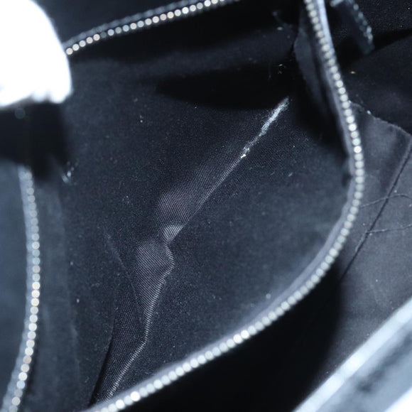 GUCCI GG Canvas Tote Bag Black Silver 107757 Auth ki5048V