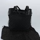 GUCCI GG Canvas Tote Bag Black Silver 107757 Auth ki5048V-12
