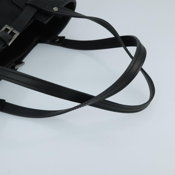 GUCCI GG Canvas Tote Bag Black Silver 107757 Auth ki5048V