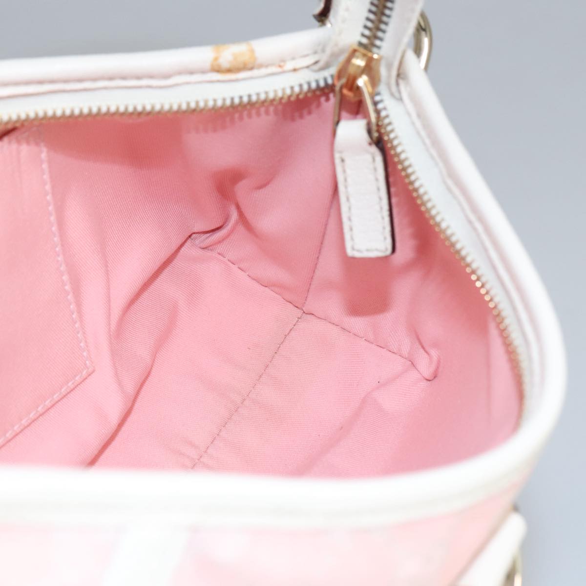 GUCCI GG Canvas Shoulder Bag Pink 130939 Auth ki5065