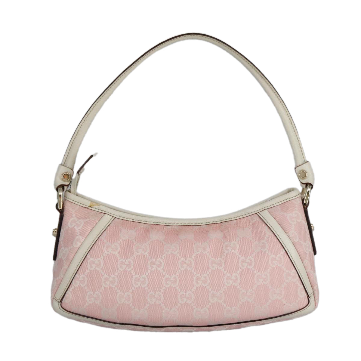 GUCCI GG Canvas Shoulder Bag Pink 130939 Auth ki5065 - 0