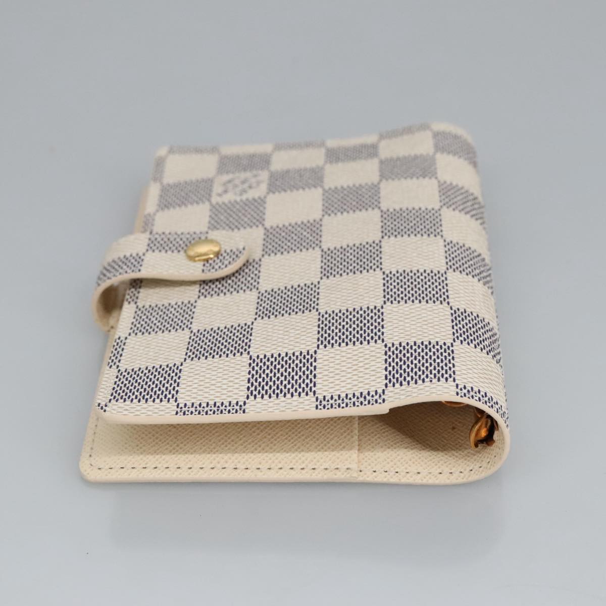 LOUIS VUITTON Damier Azur Agenda PM Day Planner Cover R20706 LV Auth ki5074