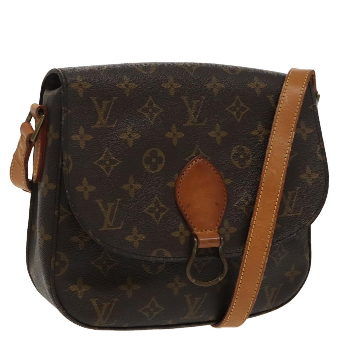 LOUIS VUITTON Monogram Saint Cloud GM Shoulder Bag M51242 LV Auth ki5090