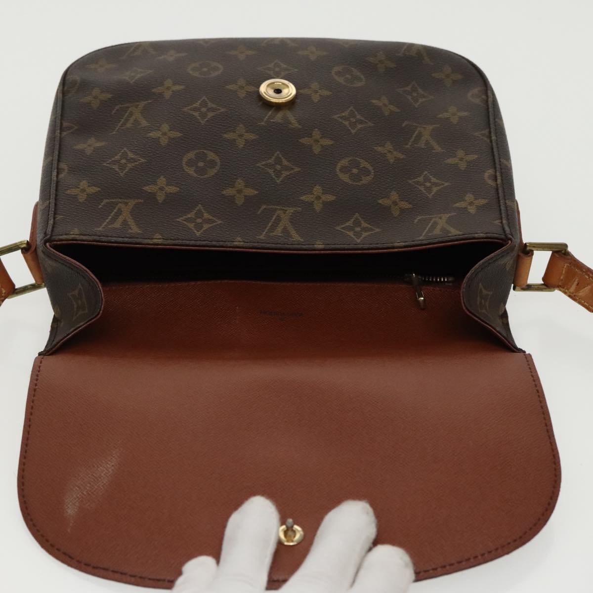 LOUIS VUITTON Monogram Saint Cloud GM Shoulder Bag M51242 LV Auth ki5090