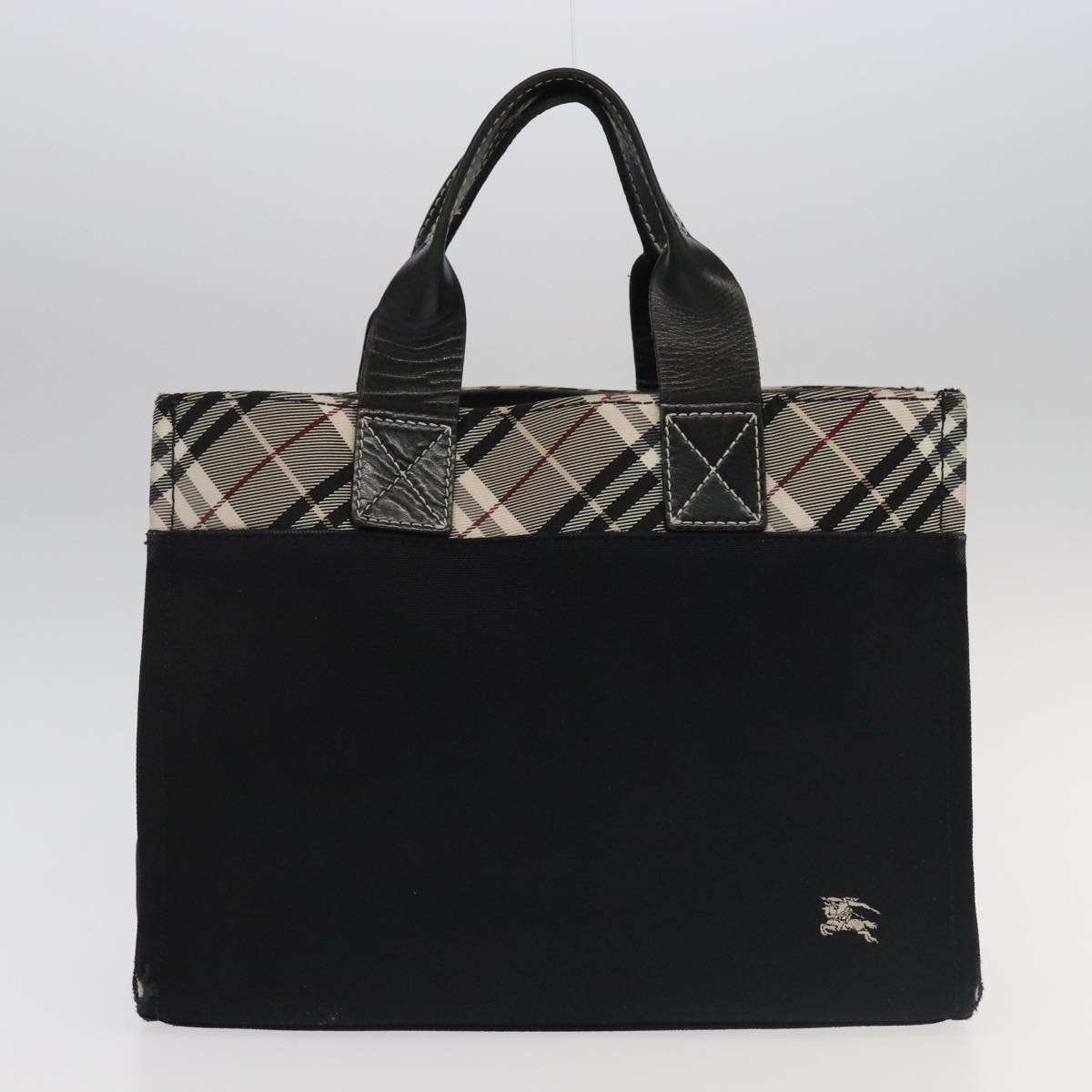 BURBERRY Nova Check Blue Label Bag Nylon 7Set Brown Black Beige Auth ki5105