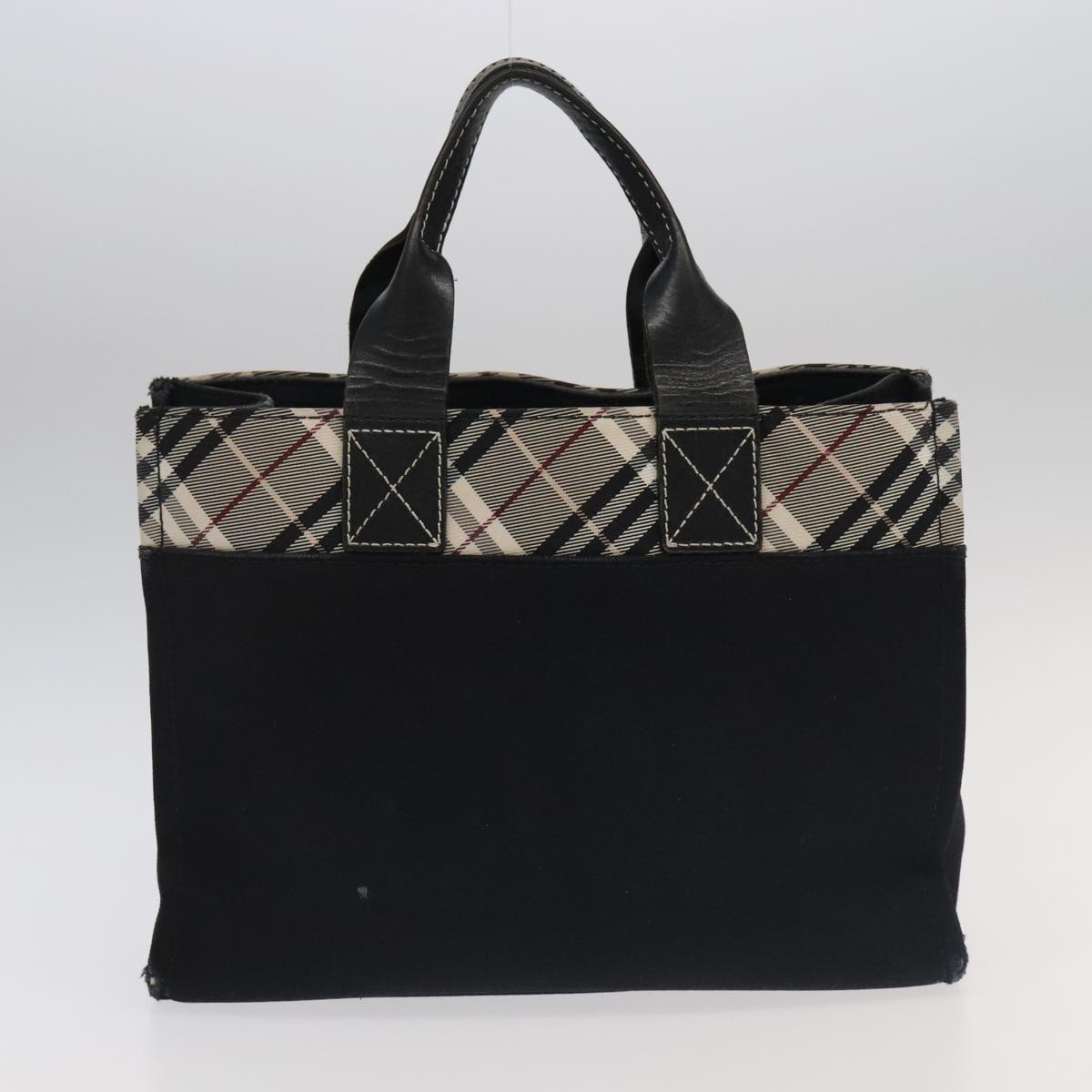 BURBERRY Nova Check Blue Label Bag Nylon 7Set Brown Black Beige Auth ki5105