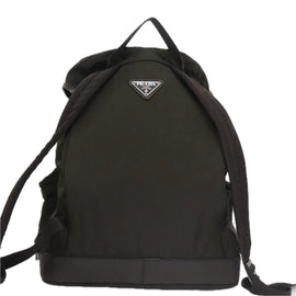PRADA Backpack Nylon Khaki Auth ki5121 - 0