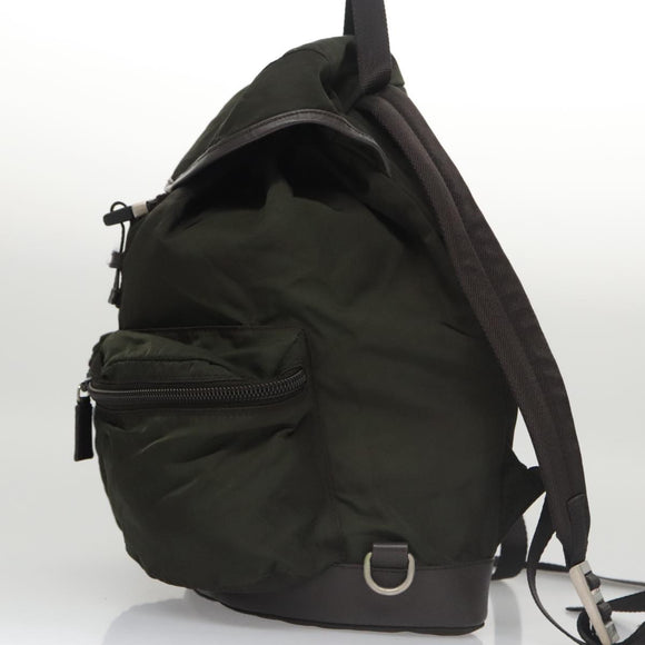 PRADA Backpack Nylon Khaki Auth ki5121