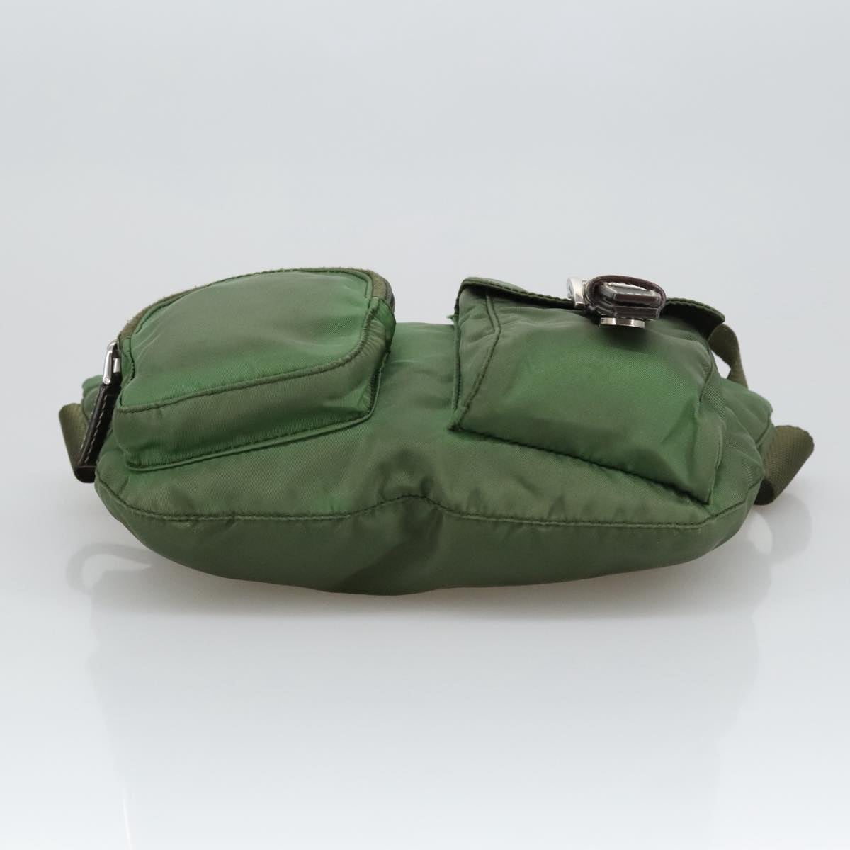 PRADA Waist bag Nylon Khaki Auth ki5122