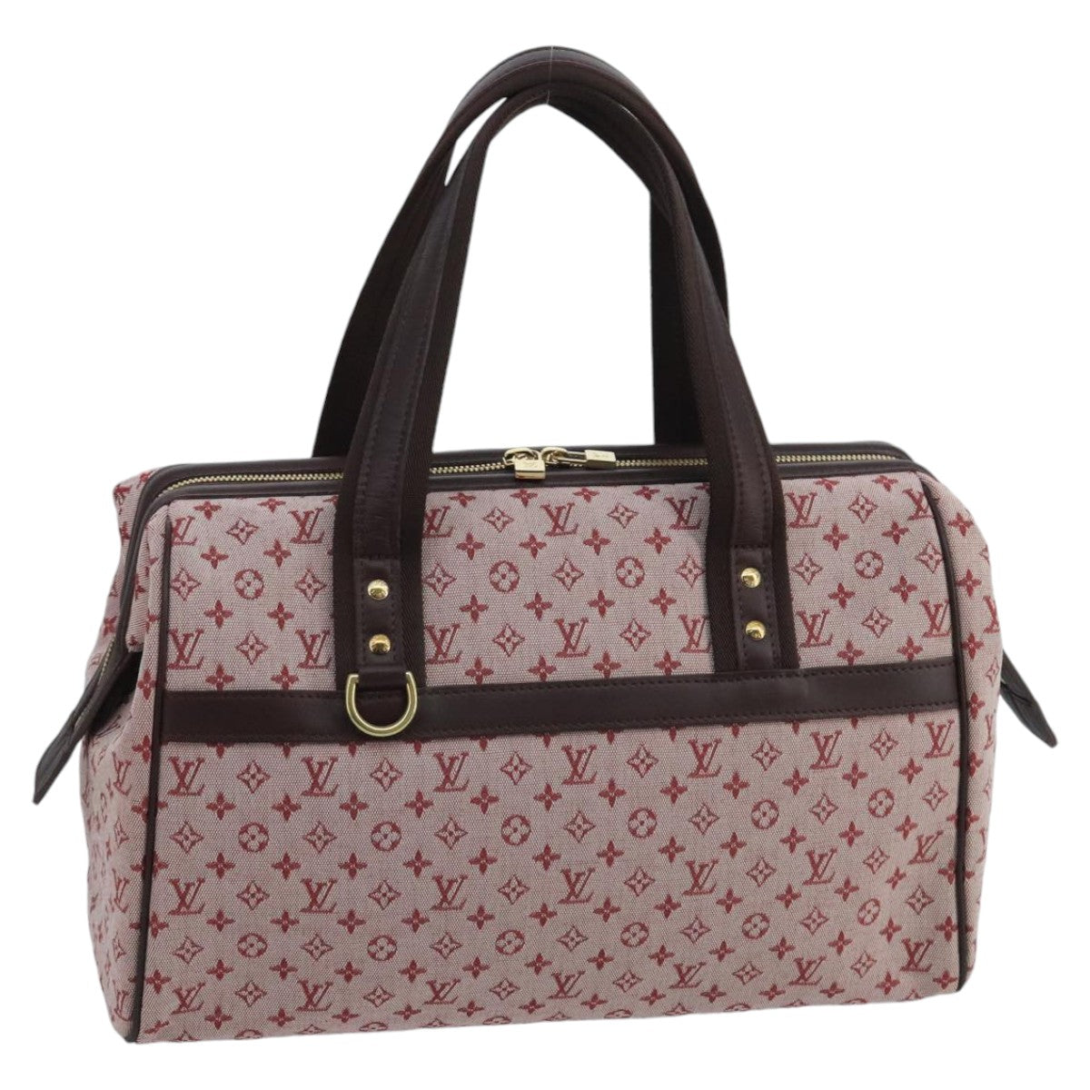 LOUIS VUITTON Monogram Mini Josephine GM Hand Bag Red M92311 LV Auth ki5128