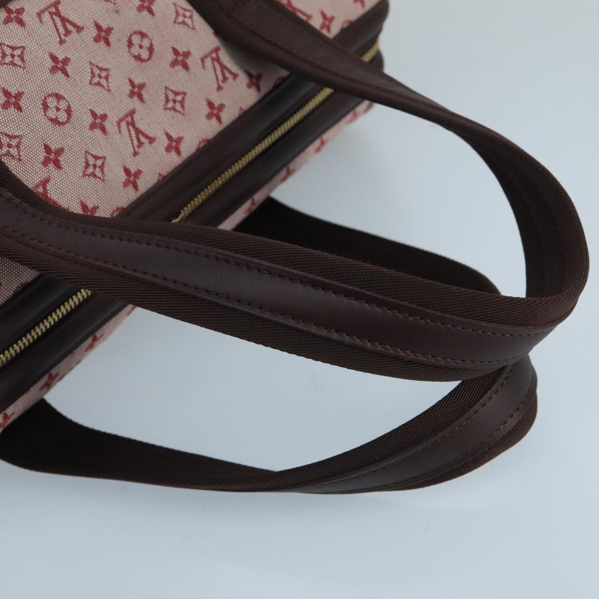 LOUIS VUITTON Monogram Mini Josephine GM Hand Bag Red M92311 LV Auth ki5128