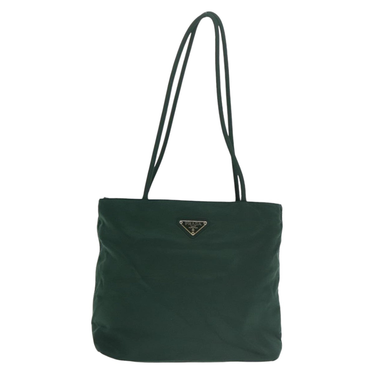 PRADA Tote Bag Nylon Green Auth ki5130 - 0