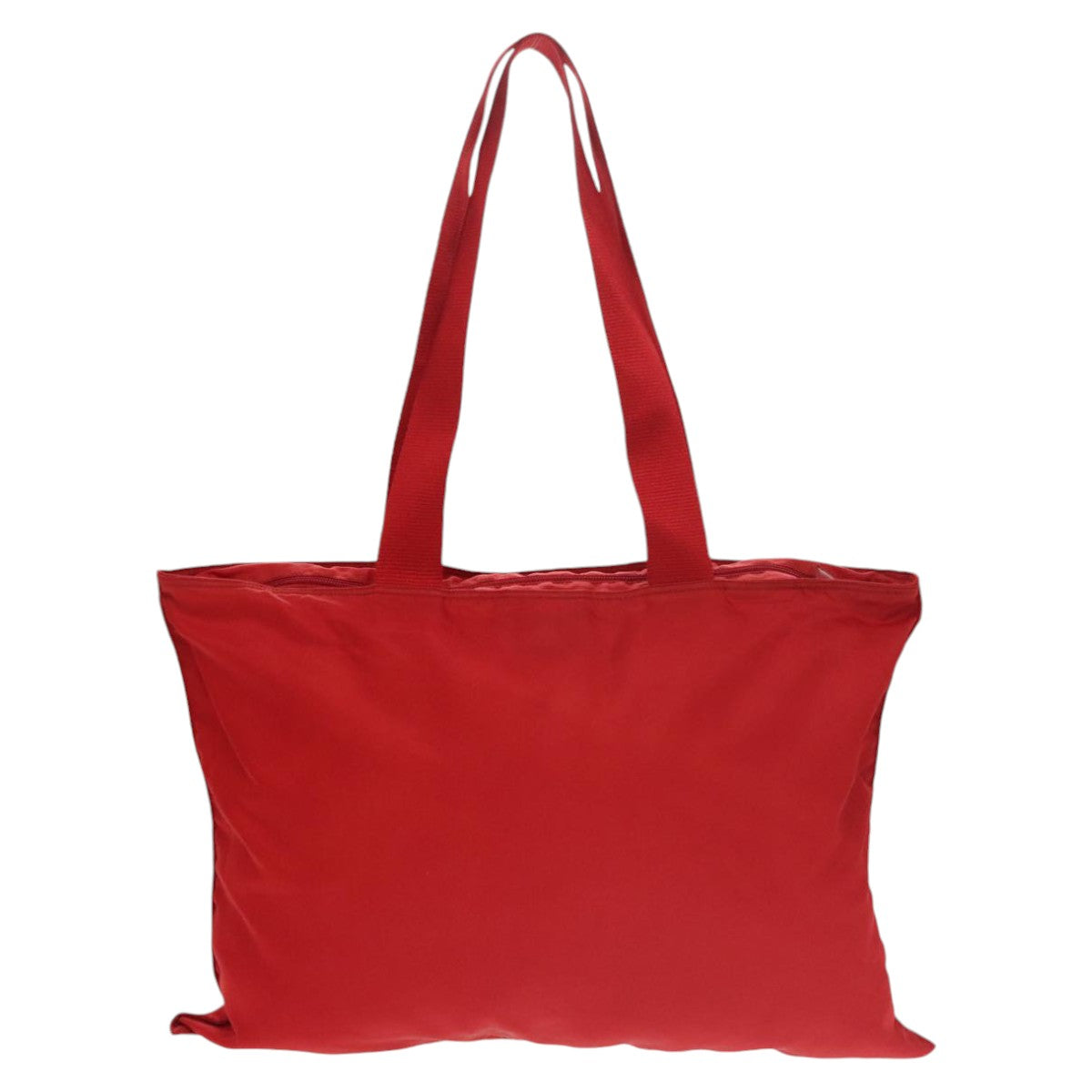 PRADA Tote Bag Nylon Red Auth ki5131