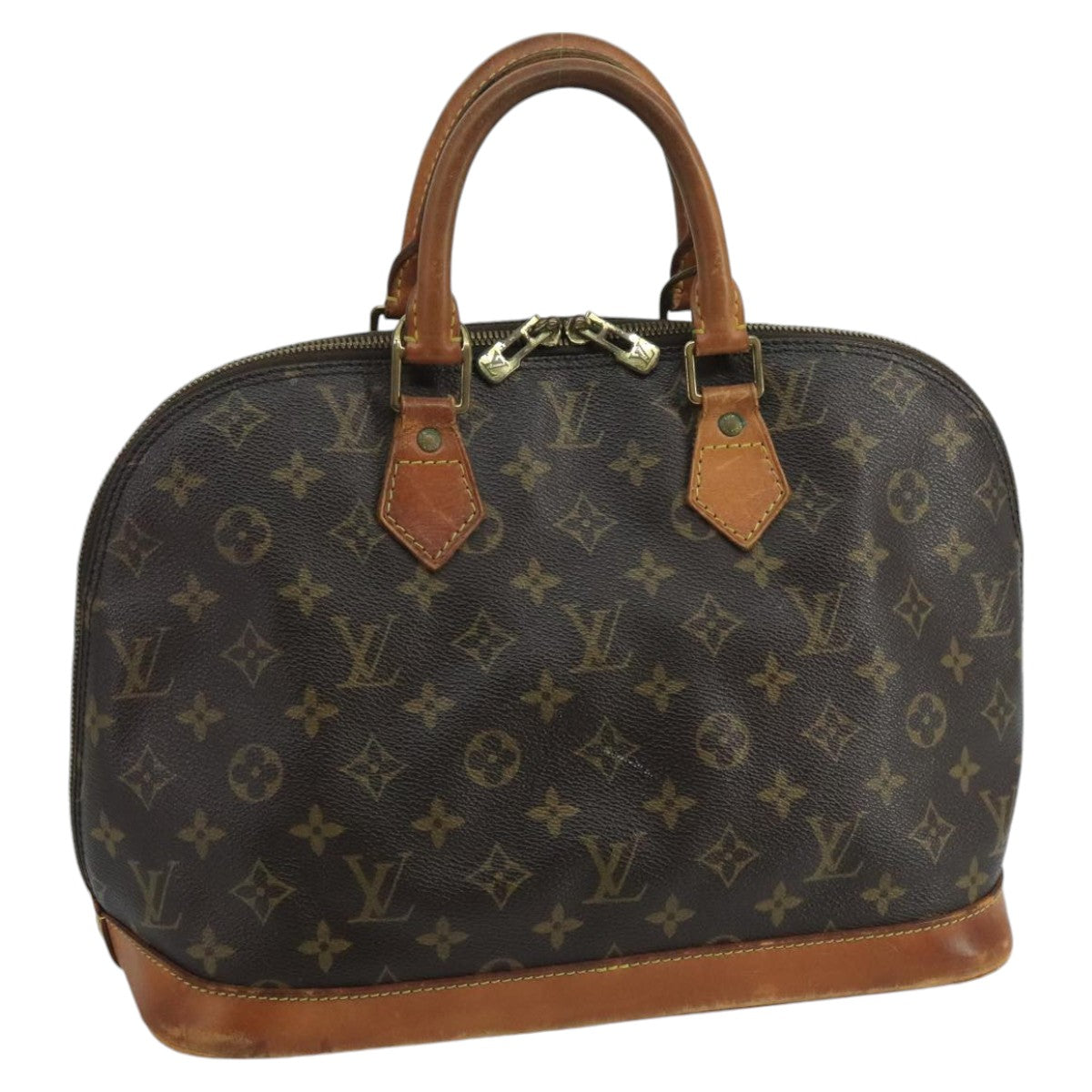 LOUIS VUITTON Monogram Alma Hand Bag M51130 LV Auth ki5133