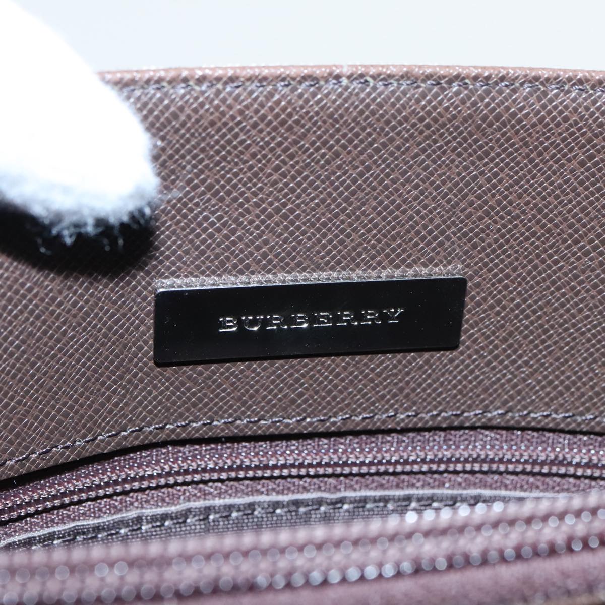 BURBERRY Nova Check Tote Bag Canvas Beige Brown Auth ki5135