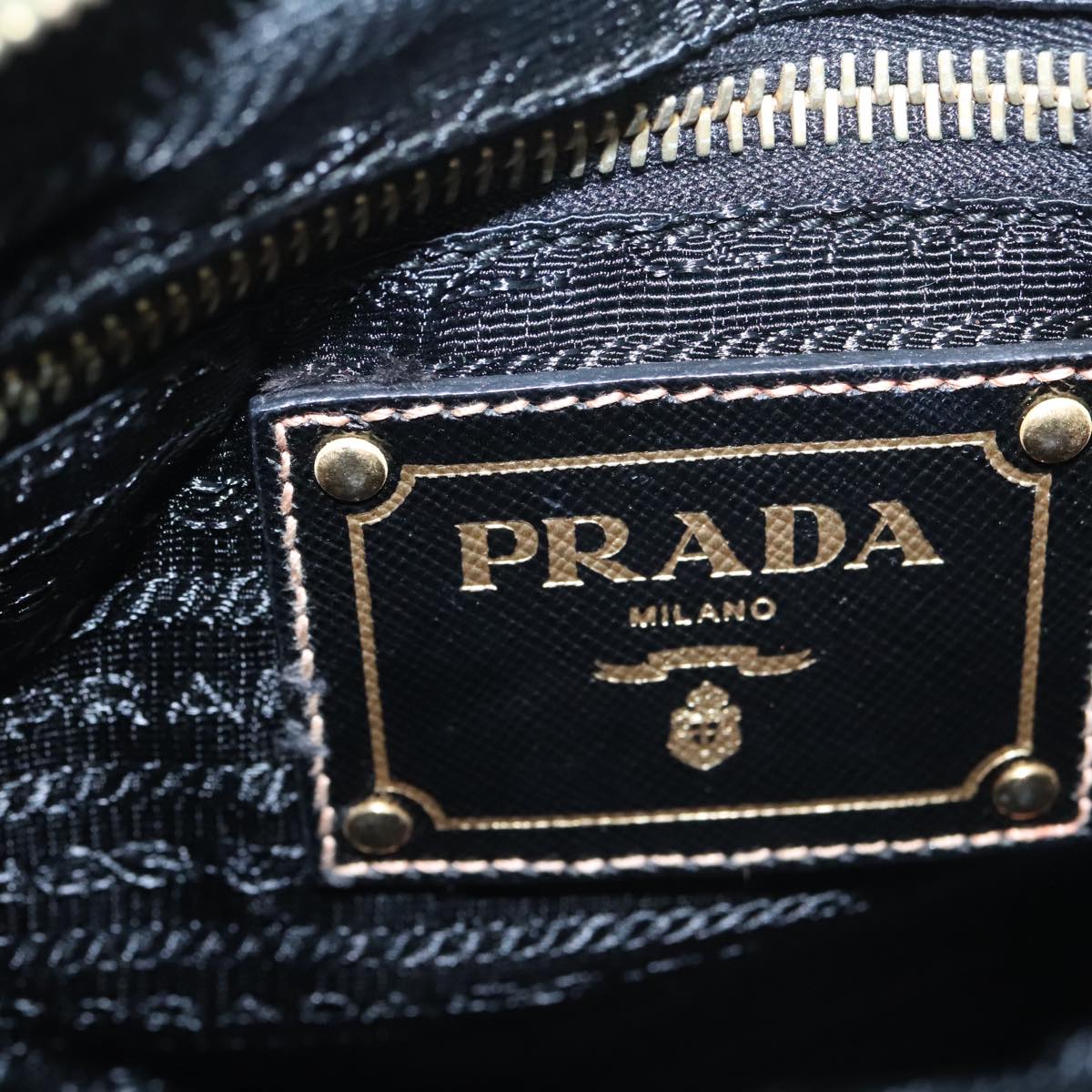 PRADA Shoulder Bag Nylon Black Auth ki5143